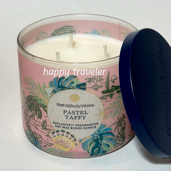 PASTEL TAFFY 3 Wick Candle - Picture 2 of 5